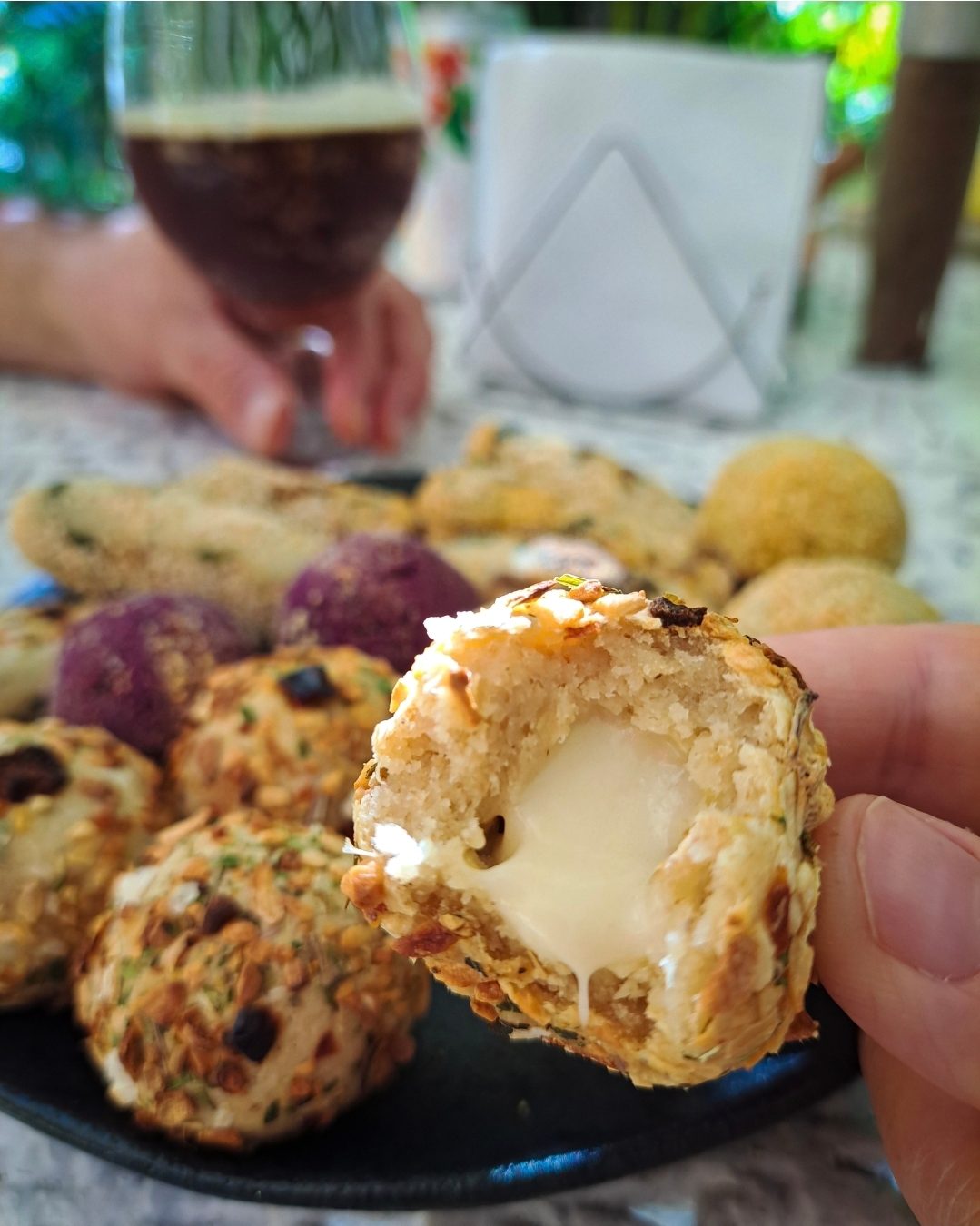 Frozen savory snacks